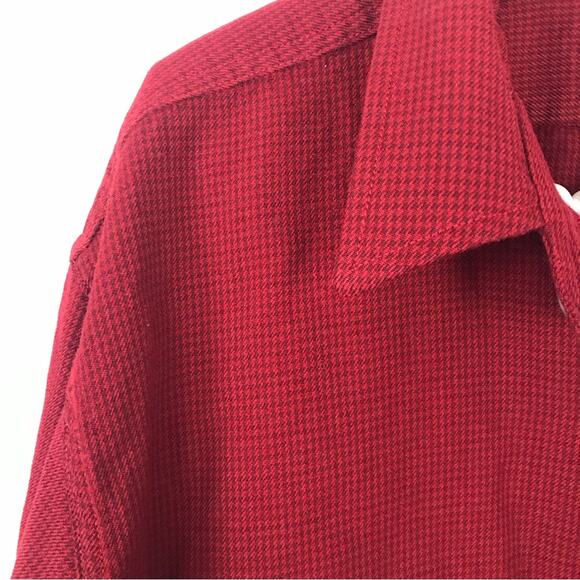 Filson Men’s Vintage Red 100% Virgin Wool Thick Button Down Shirt Size XXL - Picture 4 of 9